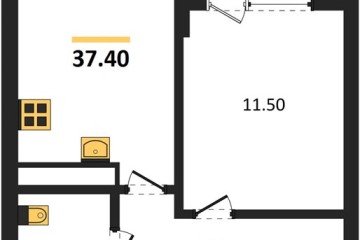 Фото №1: 1-комнатная квартира 37 м² - Краснодар, мкр. Карасунский внутригородской округ, 