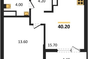 Фото №1: 1-комнатная квартира 40 м² - Краснодар, мкр. Карасунский внутригородской округ, 