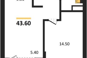 Фото №1: 1-комнатная квартира 43 м² - Краснодар, мкр. Карасунский внутригородской округ, 