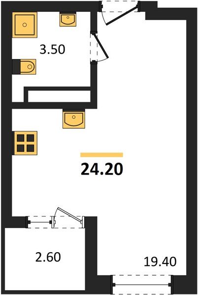 Фото №1: Студия 24 м² - Краснодар, мкр. Карасунский внутригородской округ