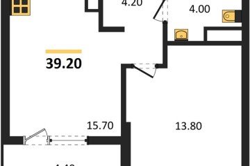 Фото №1: 1-комнатная квартира 39 м² - Краснодар, мкр. Карасунский внутригородской округ, 