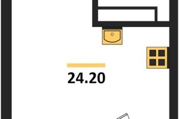 Фото №1: Студия 24 м² - Краснодар, мкр. Карасунский внутригородской округ, 