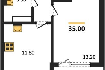 Фото №1: 1-комнатная квартира 35 м² - Краснодар, мкр. Карасунский внутригородской округ, 