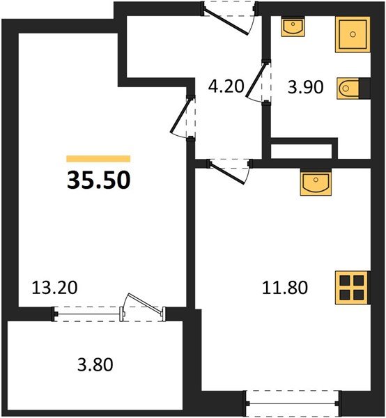 Фото №1: 1-комнатная квартира 35 м² - Краснодар, мкр. Карасунский внутригородской округ