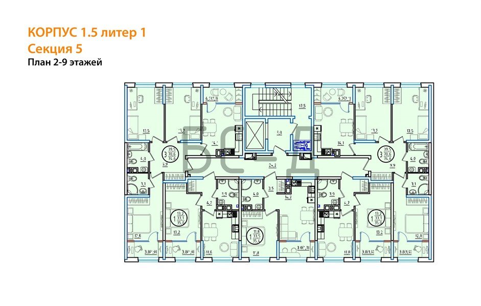 Фото №8: 1-комнатная квартира 35 м² - Краснодар, мкр. Карасунский внутригородской округ