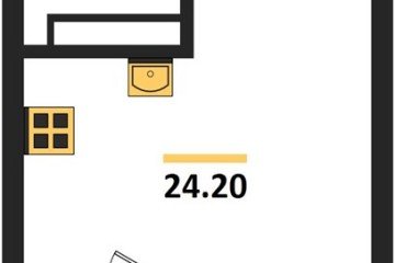 Фото №1: Студия 24 м² - Краснодар, мкр. Карасунский внутригородской округ, 