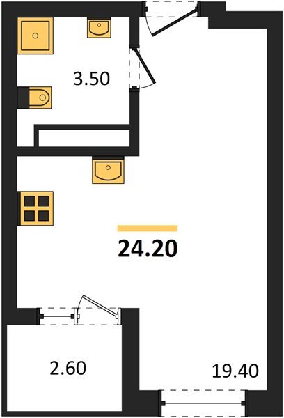 Фото №1: Студия 24 м² - Краснодар, мкр. Карасунский внутригородской округ