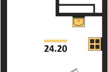 Фото №1: Студия 24 м² - Краснодар, мкр. Карасунский внутригородской округ, 
