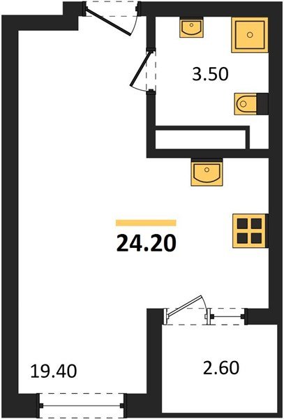 Фото №1: Студия 24 м² - Краснодар, мкр. Карасунский внутригородской округ
