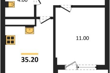 Фото №1: 1-комнатная квартира 35 м² - Краснодар, мкр. Карасунский внутригородской округ, 