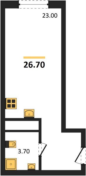 Фото №1: Студия 26 м² - Краснодар, мкр. Карасунский внутригородской округ