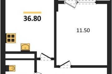 Фото №1: 1-комнатная квартира 36 м² - Краснодар, мкр. Карасунский внутригородской округ, 
