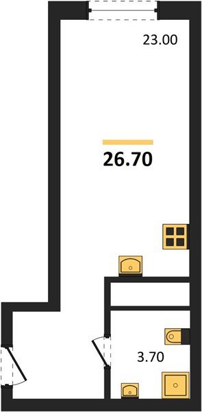 Фото №1: Студия 26 м² - Краснодар, мкр. Карасунский внутригородской округ