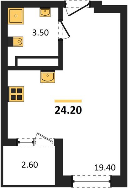 Фото №1: Студия 24 м² - Краснодар, мкр. Карасунский внутригородской округ