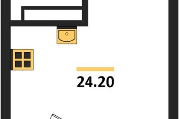 Фото №1: Студия 24 м² - Краснодар, мкр. Карасунский внутригородской округ, 