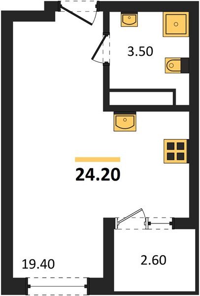 Фото №1: Студия 24 м² - Краснодар, мкр. Карасунский внутригородской округ