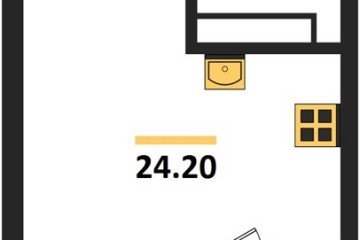 Фото №1: Студия 24 м² - Краснодар, мкр. Карасунский внутригородской округ, 