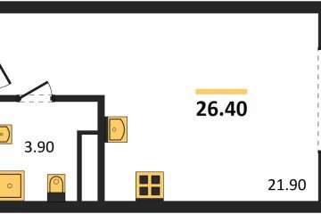 Фото №1: Студия 26 м² - Краснодар, мкр. Карасунский внутригородской округ, 