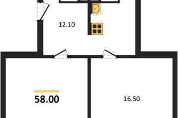 Фото №1: 2-комнатная квартира 58 м² - Краснодар, мкр. Прикубанский внутригородской округ, 