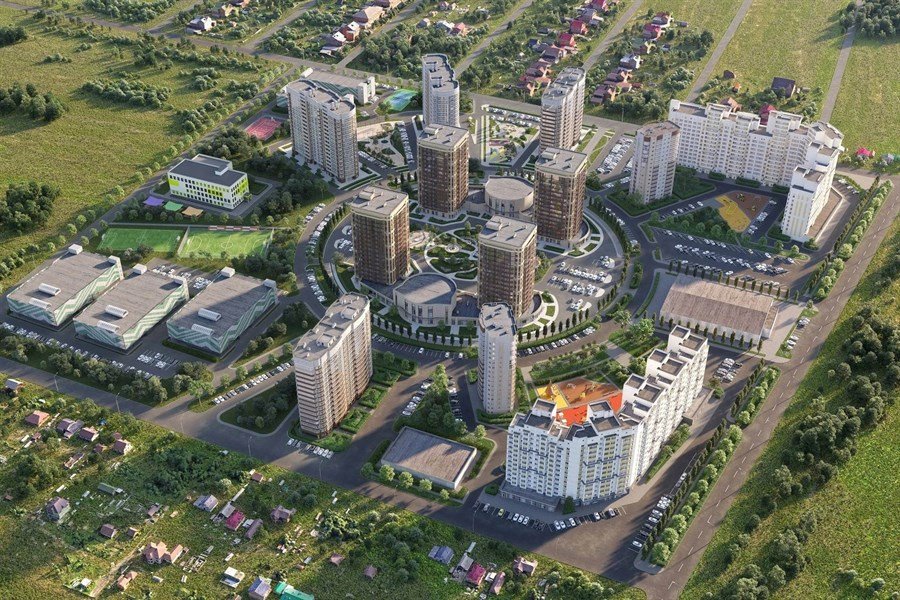 Фото №2: 3-комнатная квартира <span class="whitespace-nowrap">103 м²</span>, <span class="whitespace-nowrap">16/16 эт.</span> - Краснодар, Прикубанский внутригородской округ, мкр. жилой комплекс Зеленодар