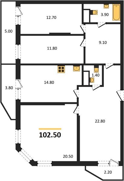Фото №1: 3-комнатная квартира 104 м² - Краснодар, жилой комплекс Зеленодар, 
