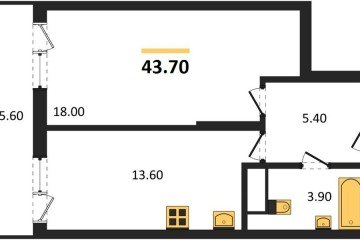 Фото №1: 1-комнатная квартира 44 м² - Краснодар, мкр. жилой комплекс Зеленодар, 