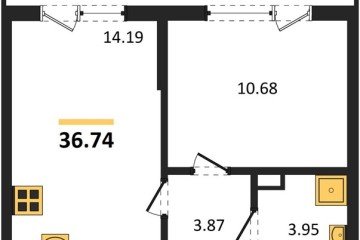 Фото №1: 1-комнатная квартира 36 м² - Краснодар, мкр. Прикубанский внутригородской округ, 