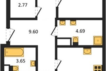 Фото №1: 3-комнатная квартира 77 м² - Краснодар, мкр. Прикубанский внутригородской округ, 