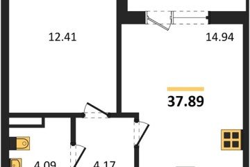 Фото №1: 1-комнатная квартира 37 м² - Краснодар, мкр. Прикубанский внутригородской округ, 