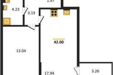 Фото №1: 1-комнатная квартира 40 м² - Краснодар, мкр. Прикубанский внутригородской округ, 