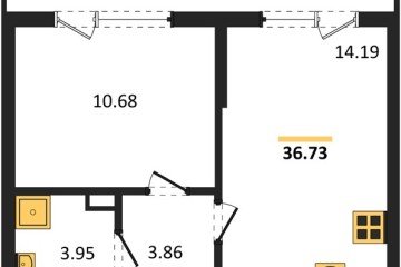 Фото №1: 1-комнатная квартира 36 м² - Краснодар, мкр. Прикубанский внутригородской округ, 