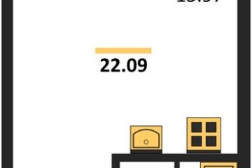 Фото №1: Студия 21 м² - Краснодар, мкр. Прикубанский внутригородской округ, 