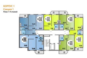 Фото №4: 1-комнатная квартира 37 м² - Крымск, мкр. Надежда, ул. Надежды, 11