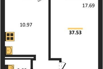 Фото №1: 1-комнатная квартира 37 м² - Крымск, мкр. Надежда, ул. Надежды, 11