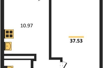 Фото №1: 1-комнатная квартира 37 м² - Крымск, мкр. Надежда, ул. Надежды, 11