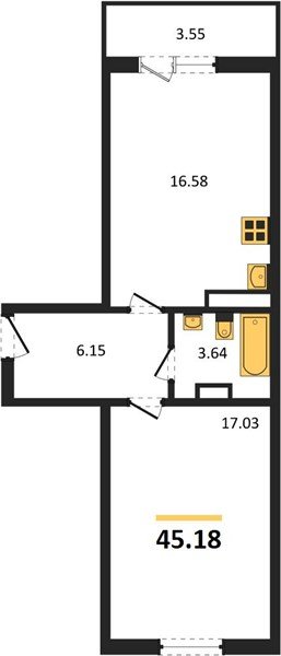 Фото №1: 1-комнатная квартира 45 м² - Крымск, Надежда, ул. Надежды, 11