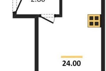 Фото №1: Студия 24 м² - Новая Адыгея, мкр. жилой комплекс Дарград, 