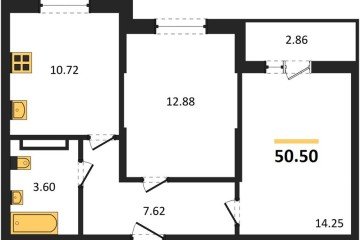 Фото №1: 2-комнатная квартира 50 м² - Краснодар, мкр. Карасунский внутригородской округ, 