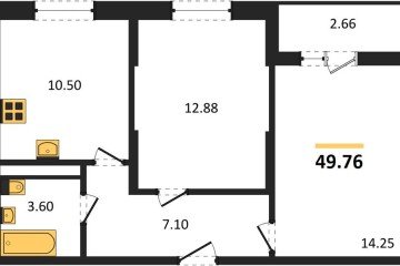 Фото №1: 2-комнатная квартира 49 м² - Краснодар, мкр. Карасунский внутригородской округ, 