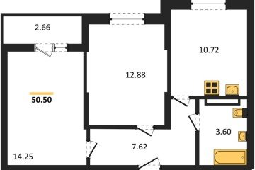 Фото №1: 2-комнатная квартира 50 м² - Краснодар, мкр. Карасунский внутригородской округ, 