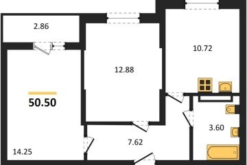 Фото №1: 2-комнатная квартира 50 м² - Краснодар, мкр. Карасунский внутригородской округ, 