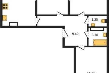 Фото №1: 3-комнатная квартира 74 м² - Краснодар, мкр. Карасунский внутригородской округ, 