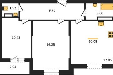 Фото №1: 2-комнатная квартира 60 м² - Краснодар, мкр. Карасунский внутригородской округ, 