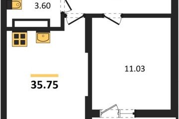 Фото №1: 1-комнатная квартира 35 м² - Краснодар, мкр. Карасунский внутригородской округ, 