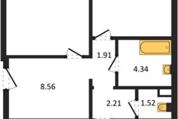 Фото №1: 2-комнатная квартира 67 м² - Майкоп, ул. Владимира Жоги, 4