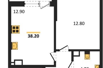 Фото №1: 1-комнатная квартира 38 м² - Краснодар, мкр. Парк Победы, 