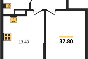 Фото №1: 1-комнатная квартира 37 м² - Краснодар, мкр. Парк Победы, 