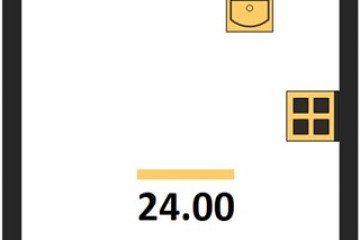 Фото №1: Студия 24 м² - Краснодар, мкр. Парк Победы, 