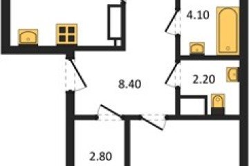 Фото №1: 2-комнатная квартира 72 м² - Краснодар, мкр. Парк Победы, 