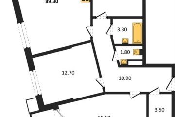 Фото №1: 3-комнатная квартира 89 м² - Краснодар, мкр. Парк Победы, 